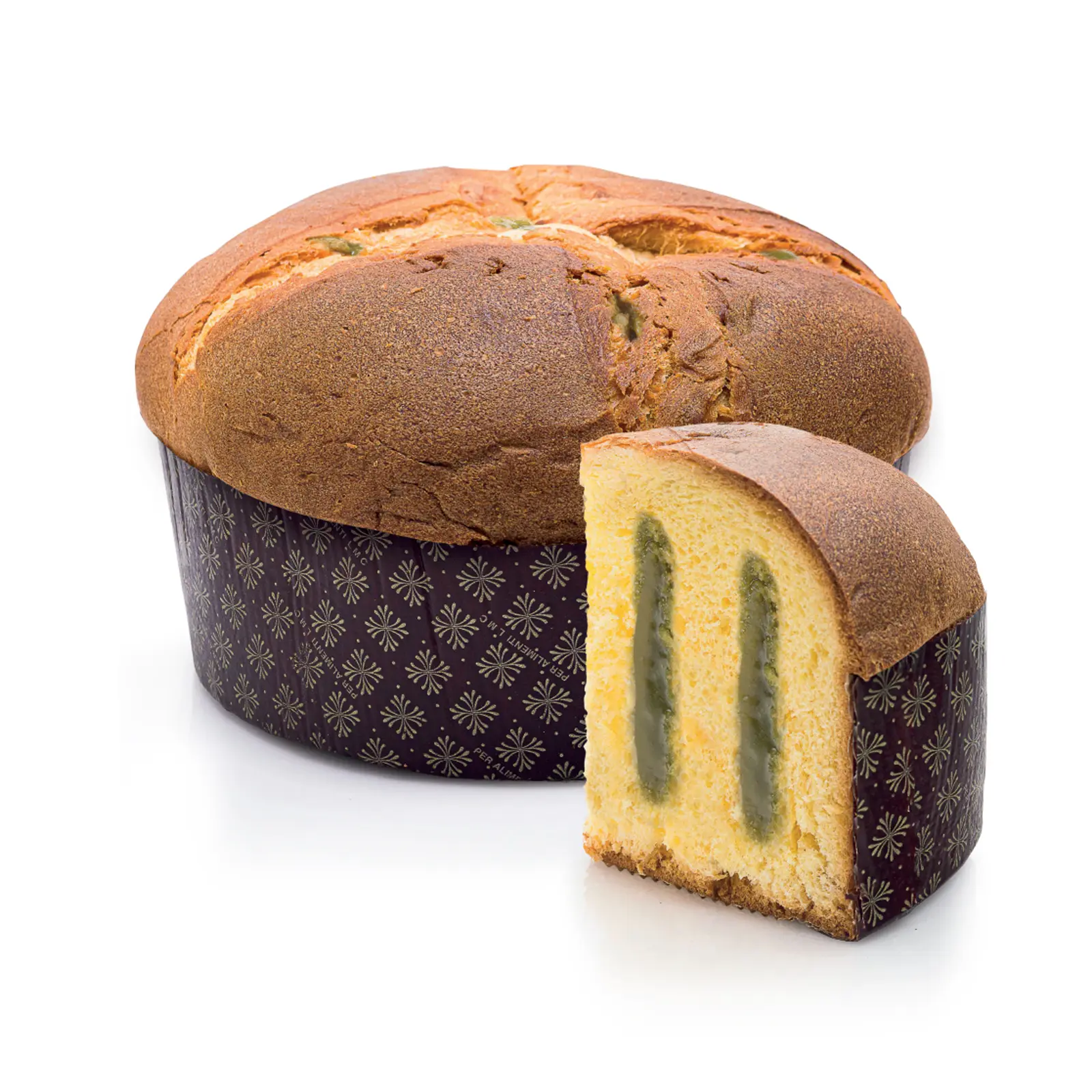 Panettone Artigianale con Crema al Pistacchio da 1Kg