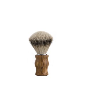 PENNELLO DA BARBA LEGNO ULIVO E PELO DI TASSO