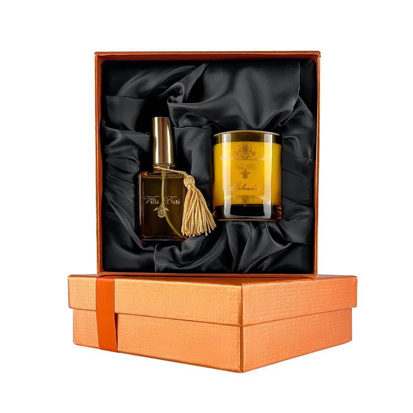 CONFEZIONE REGALO PROFUMO AMBIENTE SPRAY + CANDELA PROFUMATA